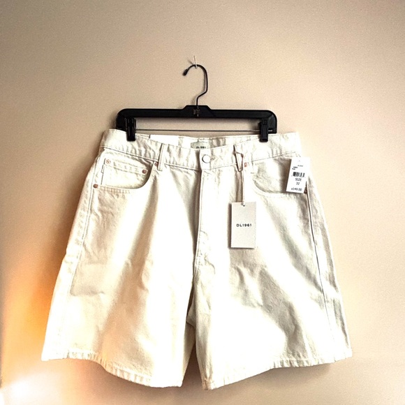 DL1961 Ultra High Rise Taylor Shorts Flax (Vintage) 32 NWT - Picture 12 of 13